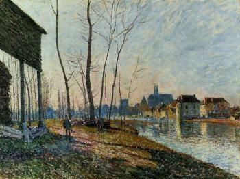 阿爾弗萊德 西斯萊 February Morning at Moret-sur-Loing